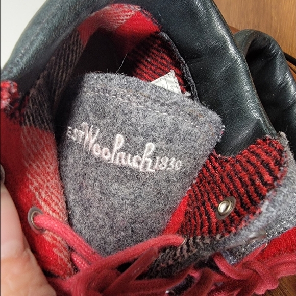 Woolrich Gray Wool Ankle Boots with Red Laces Women's Size 6 Retro Vibes Hiking - Picture 12 of 15